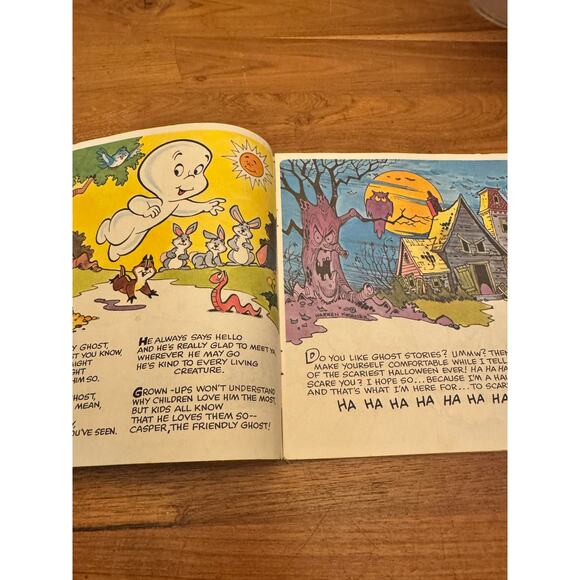 Casper Meets The Demon Of Darkness Peter Pan Books Record Not Included 1976 - Picture 2 of 6